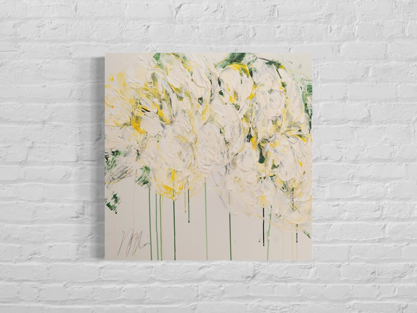 abstract flowers contemporary painting