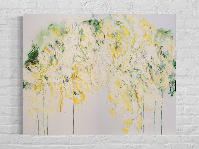 abstract flowers contemporary painting