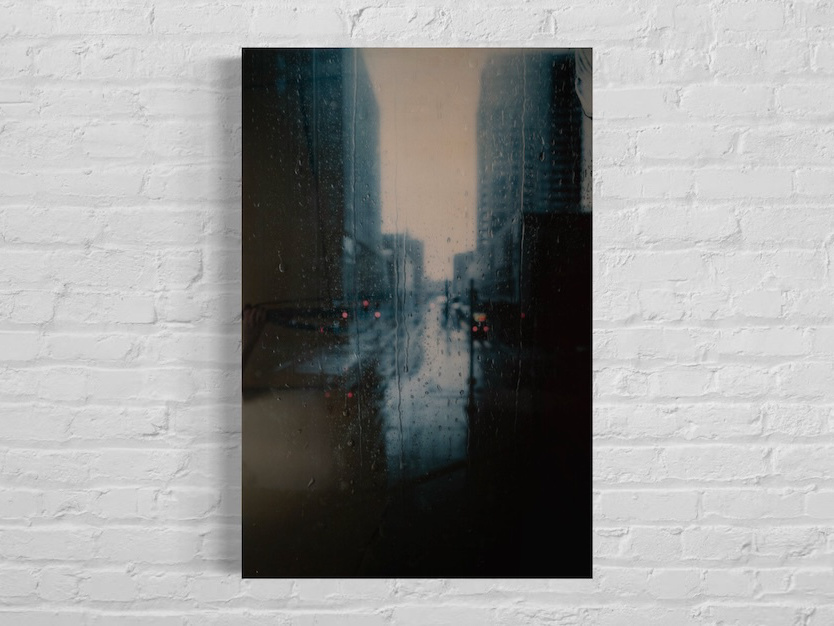 The Rain contemporary mixed media art