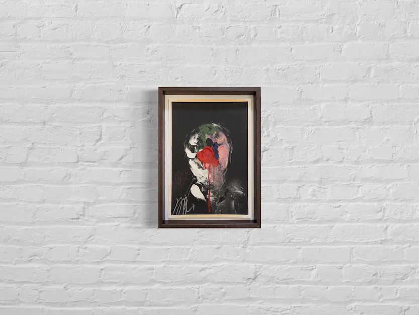 Red_abstract portrait 