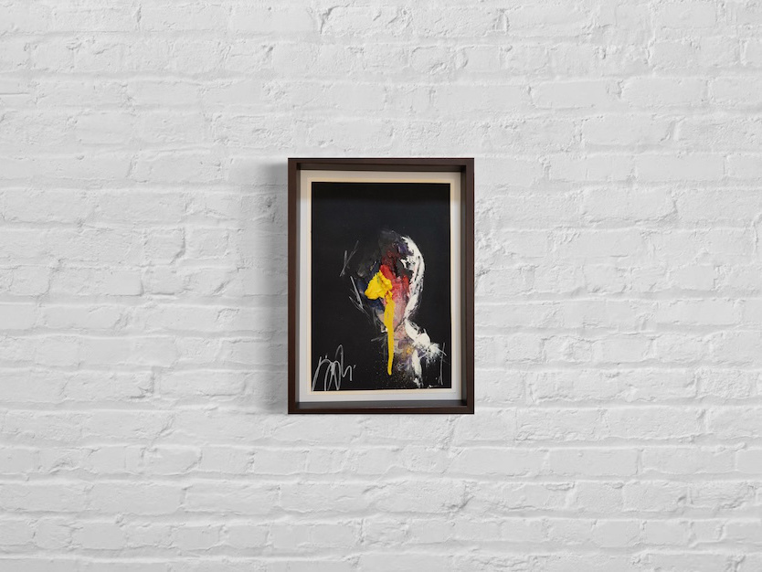 Yellow_abstract portrait 