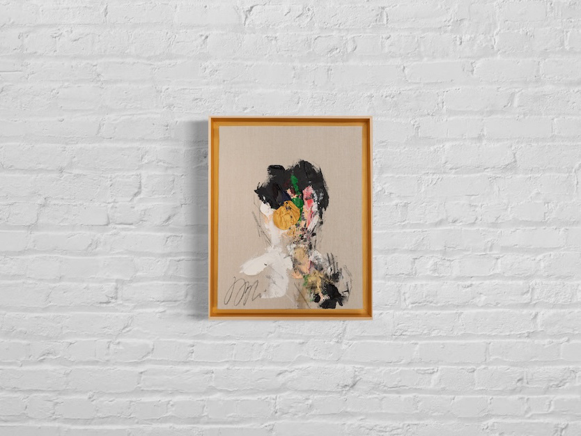 Yellow_abstract portrait 