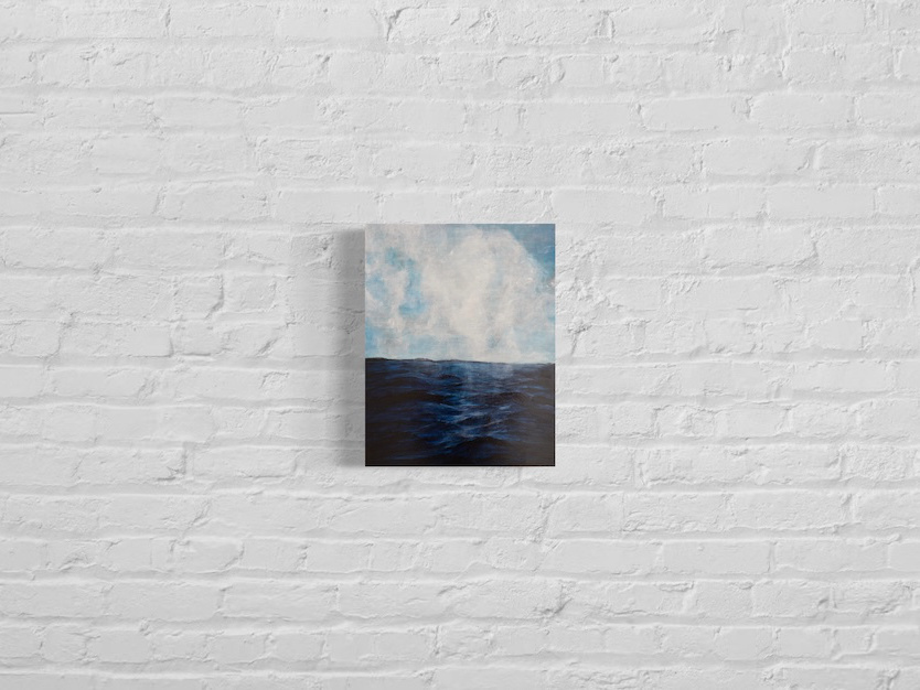 Ocean Sea scape composition contemporary painting