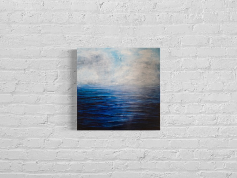 Ocean Sea scape composition contemporary painting