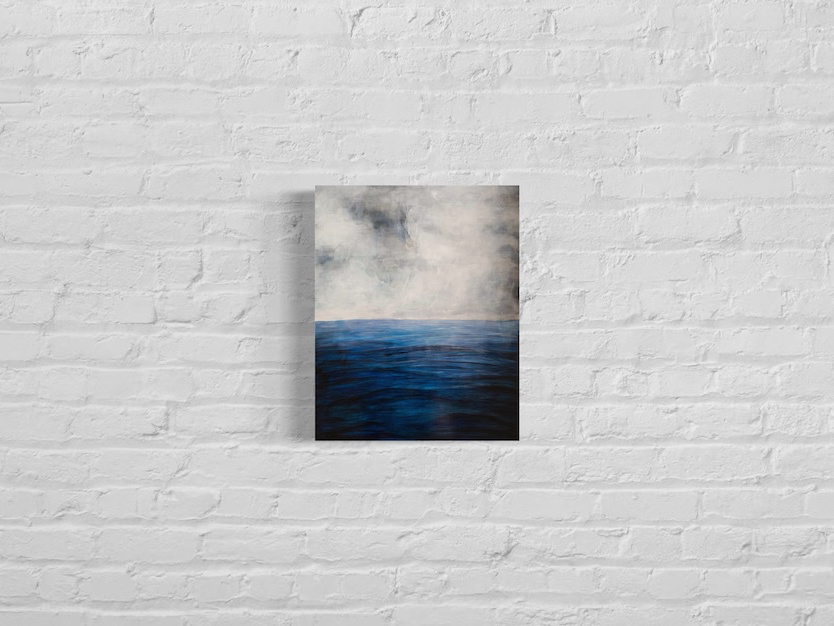Ocean Sea scape composition contemporary painting