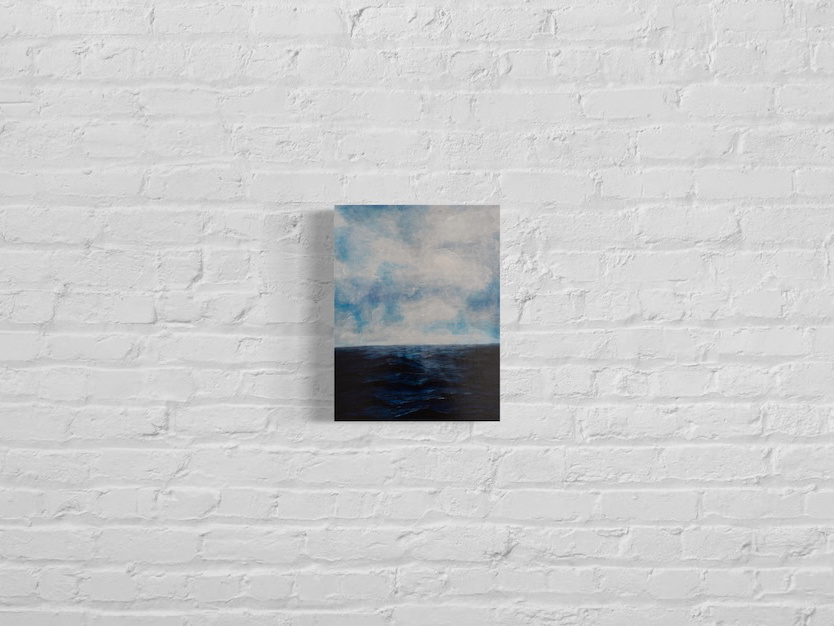 Ocean Sea scape composition contemporary painting