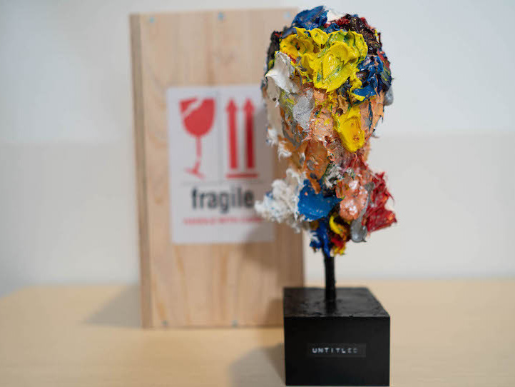 abstract sclpture contemporary portrait 