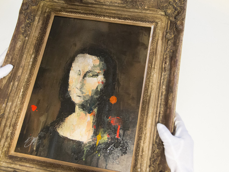 Mona Lisa contemporary painting / Artist TOMOYA NAKANO